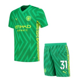 Maglia Manchester City Ederson Portiere Bambino Prima Divisa 2023-24